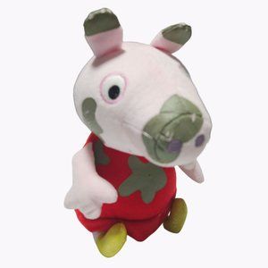 Nick Jr Peppa Pig 10 Inch Mud Spots Red Dress Plush Stuffed Animal Nickelodeon